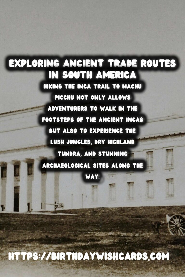 Exploring Ancient Trade Routes on Foot: A Hike Through South America's Historical Paths