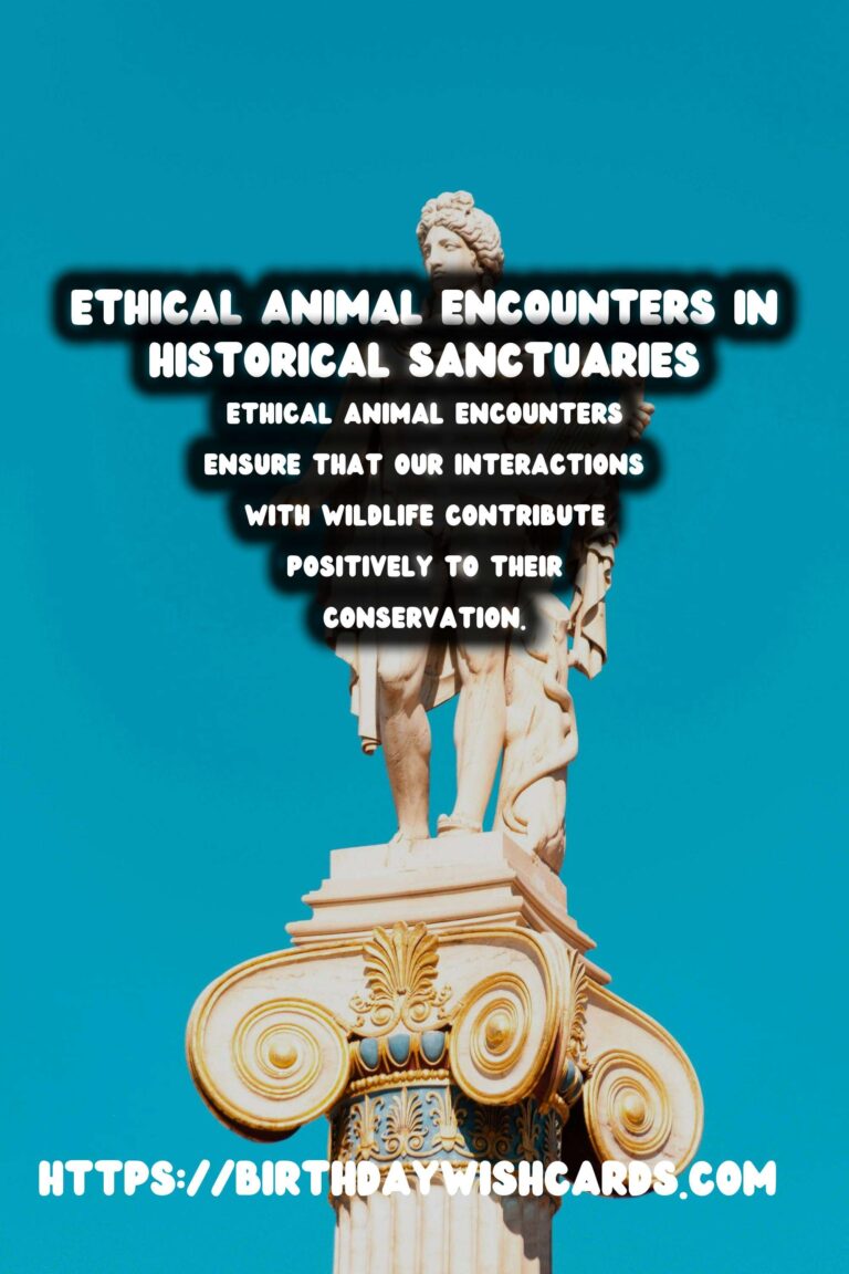 Exploring Ethical Animal Encounters in Historical Wildlife Sanctuaries