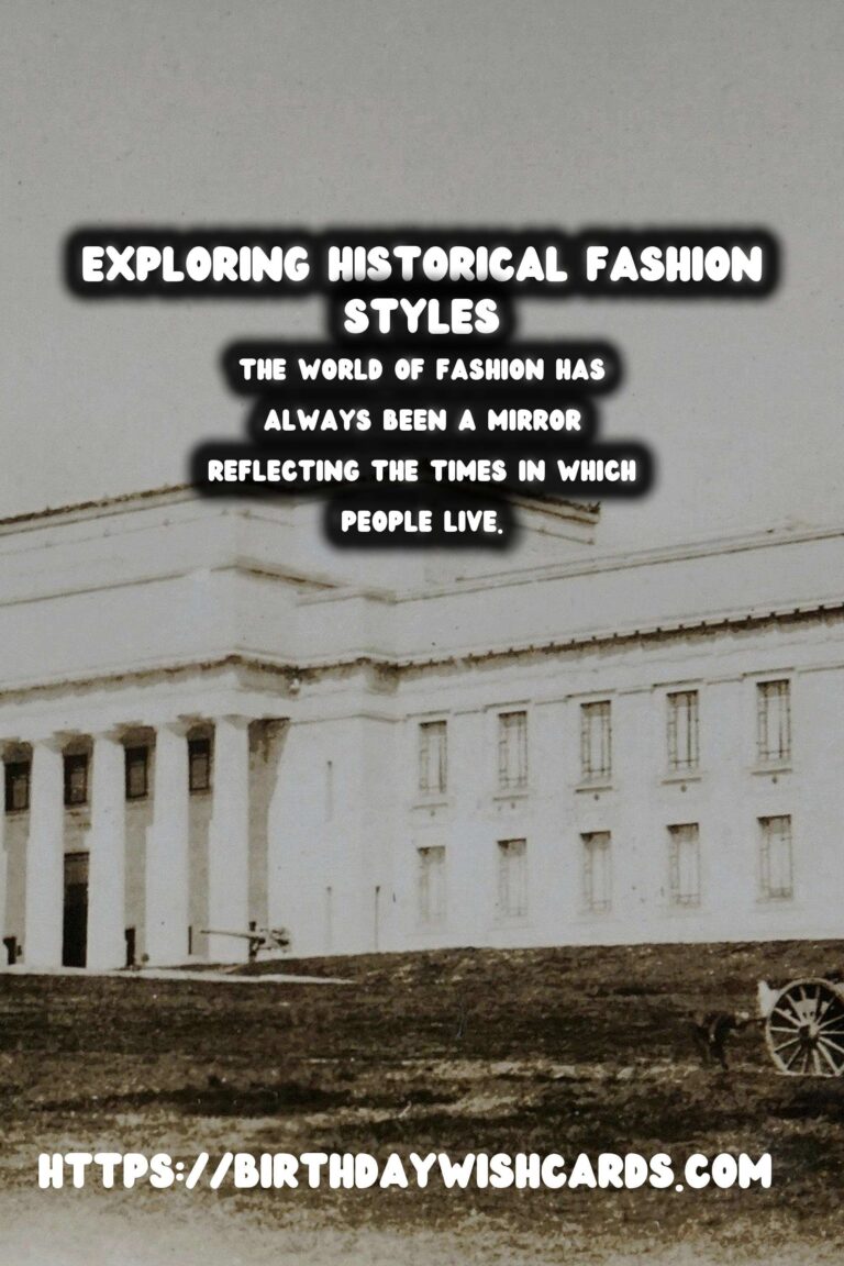 Exploring Historical Fashion: From Renaissance Elegance to Romantic Opulence