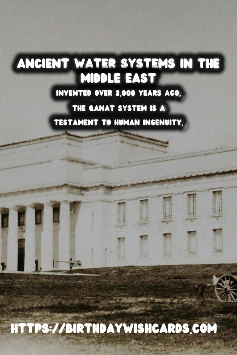 Exploring Lesser-Known Ancient Water Systems in the Middle East