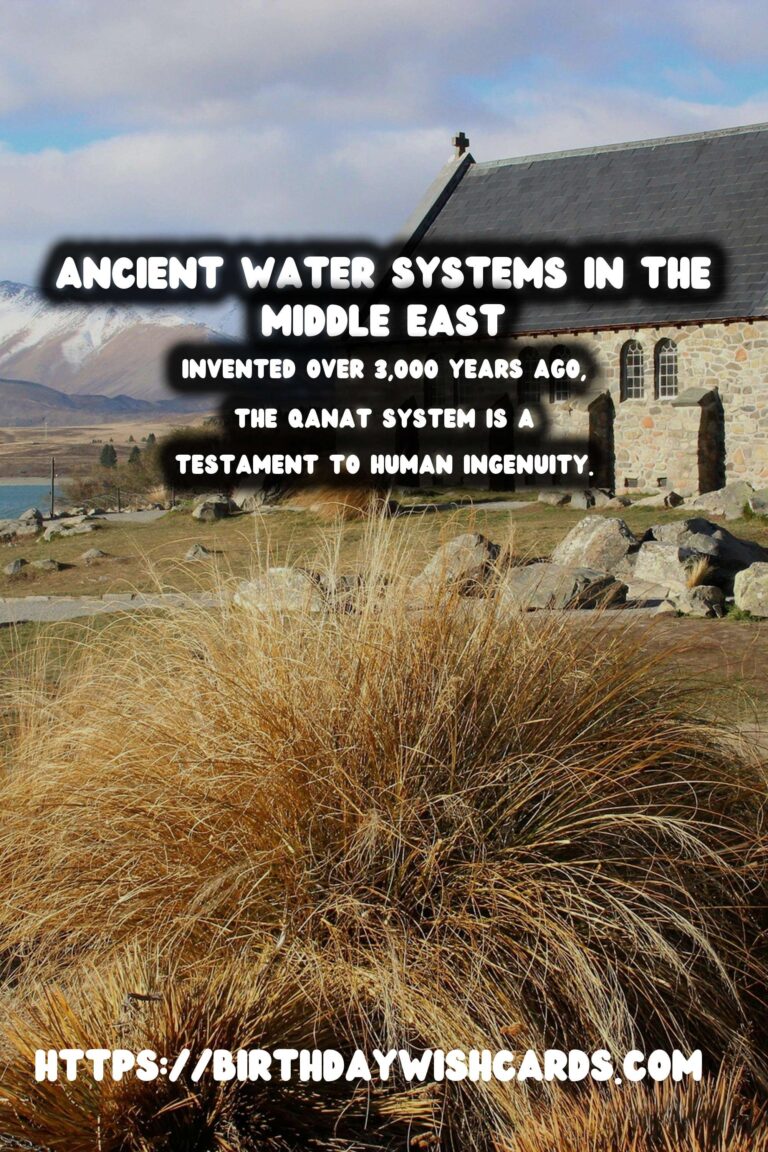 Exploring Lesser-Known Ancient Water Systems in the Middle East