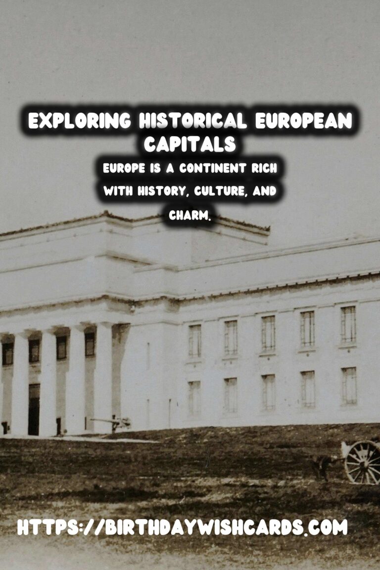 Exploring Time Capsule Historical Districts in European Capitals