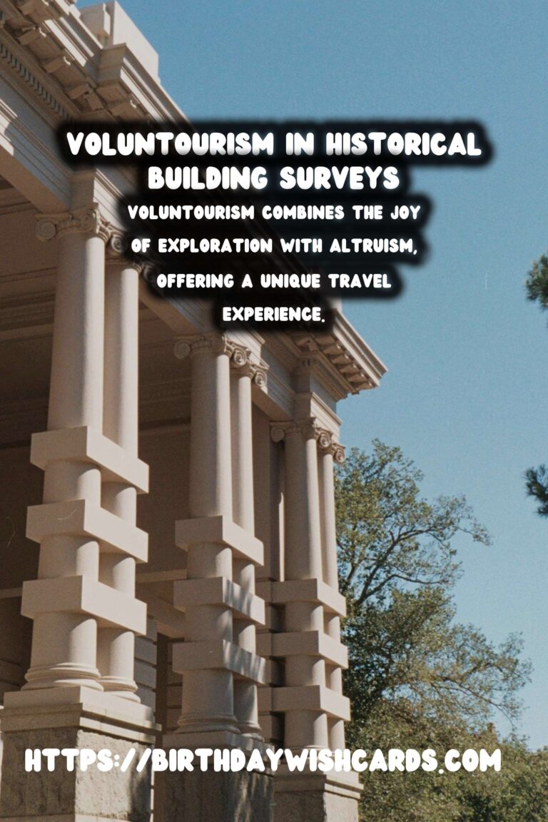 Exploring Voluntourism for Historical Building Surveys: A Unique Travel Experience