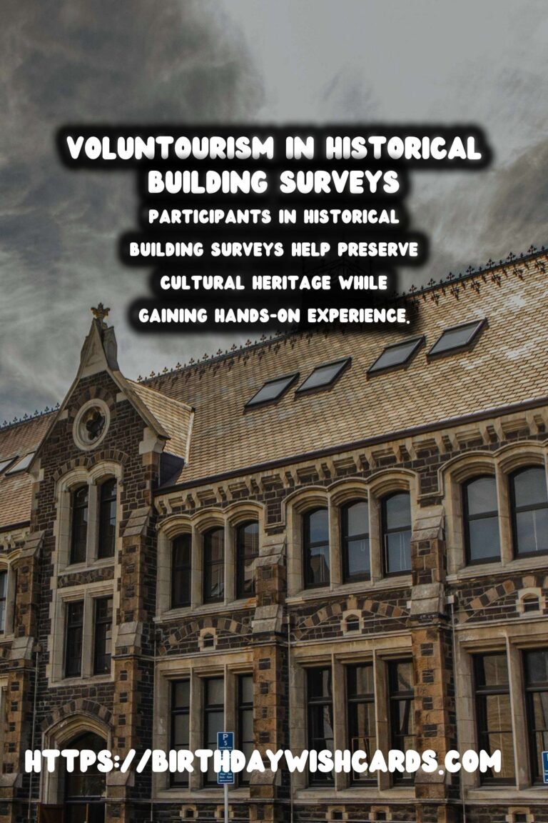 Exploring Voluntourism for Historical Building Surveys: A Unique Travel Experience