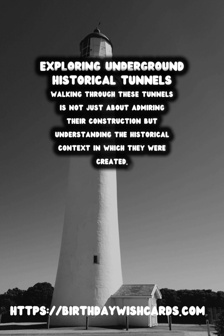 Exploring the Depths: Walking Tours Through Underground Historical Tunnels