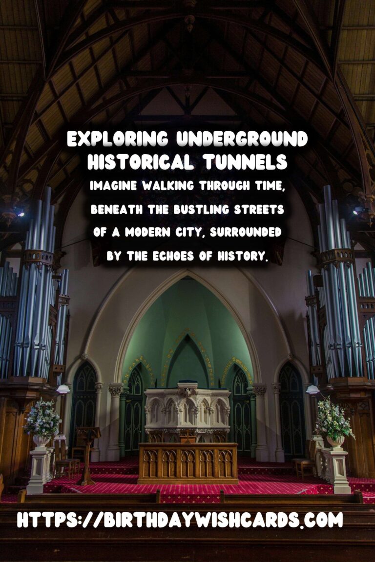 Exploring the Depths: Walking Tours Through Underground Historical Tunnels