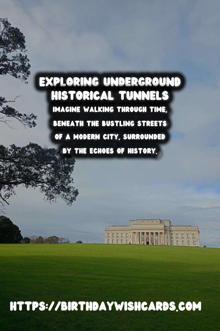 Exploring the Depths: Walking Tours Through Underground Historical Tunnels