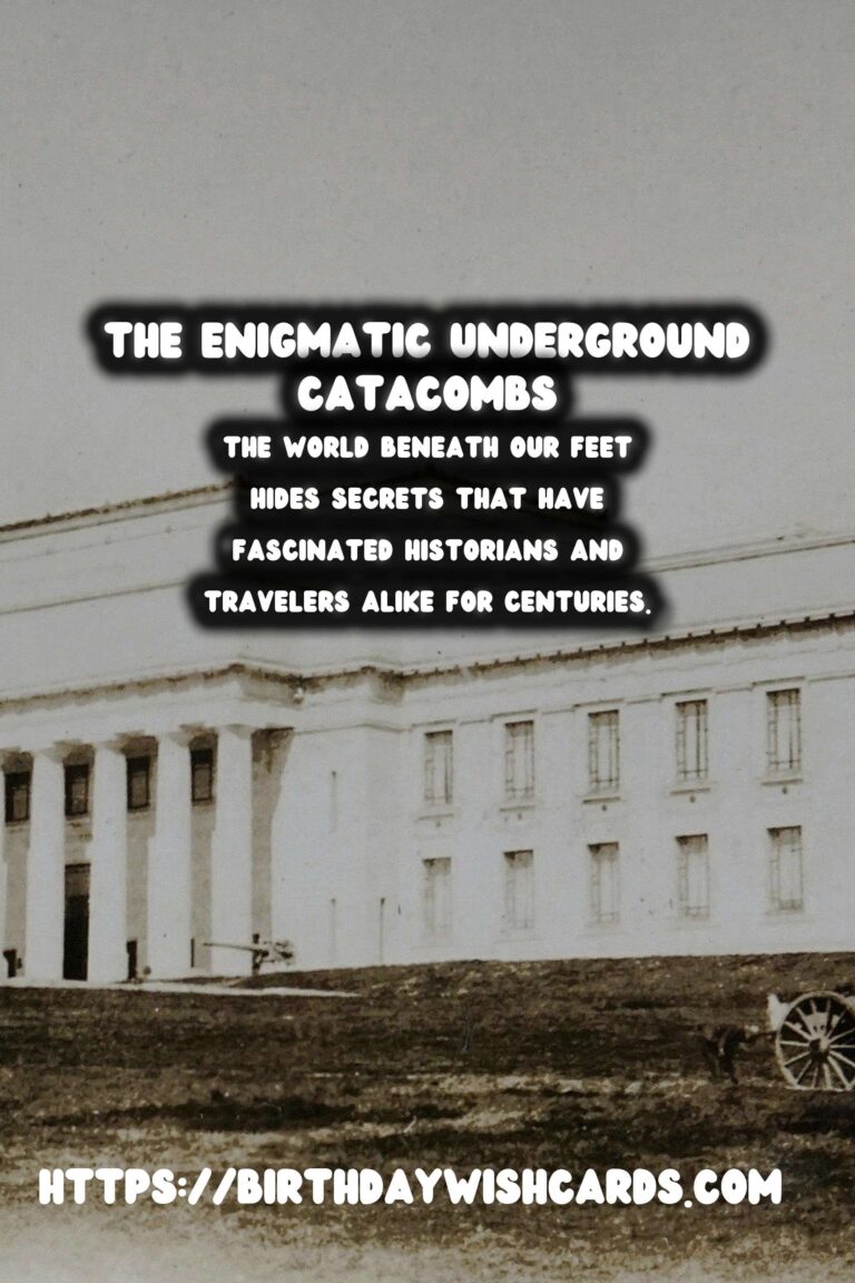 Exploring the Enigmatic Underground Catacombs of Historical Importance