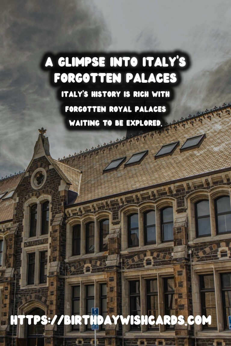 Exploring the Forgotten Royal Palaces of Italy
