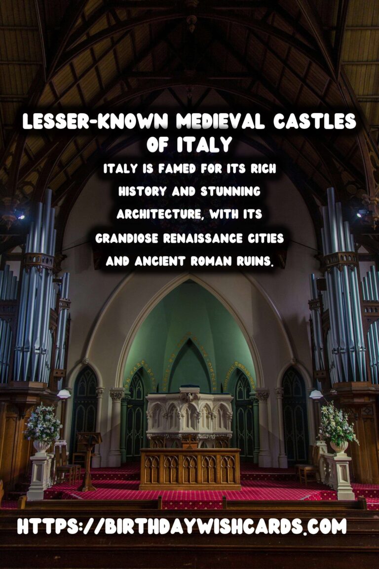 Exploring the Hidden Gems: Lesser-Known Medieval Castles of Italy