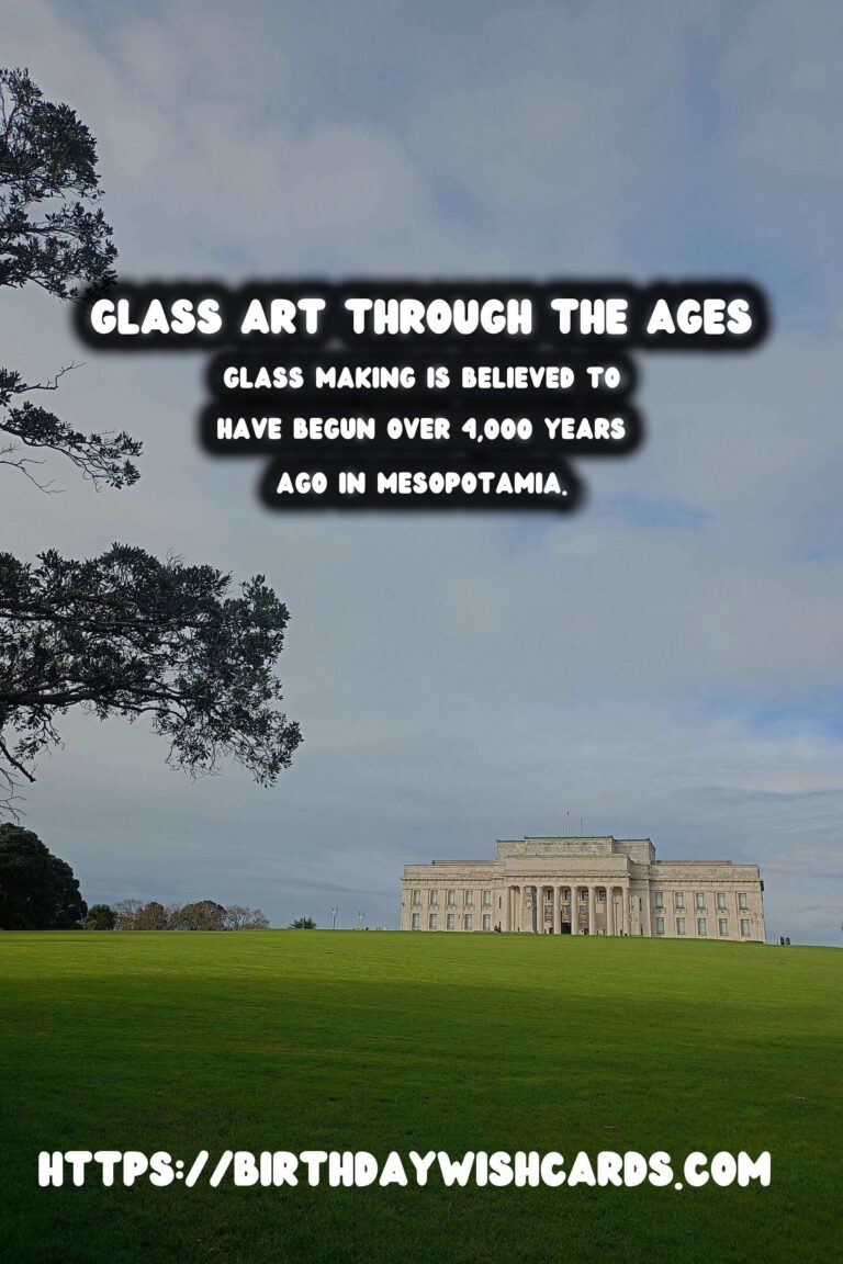 Exploring the History of Glass: From Ancient Roman Glassware to Modern Sculptures