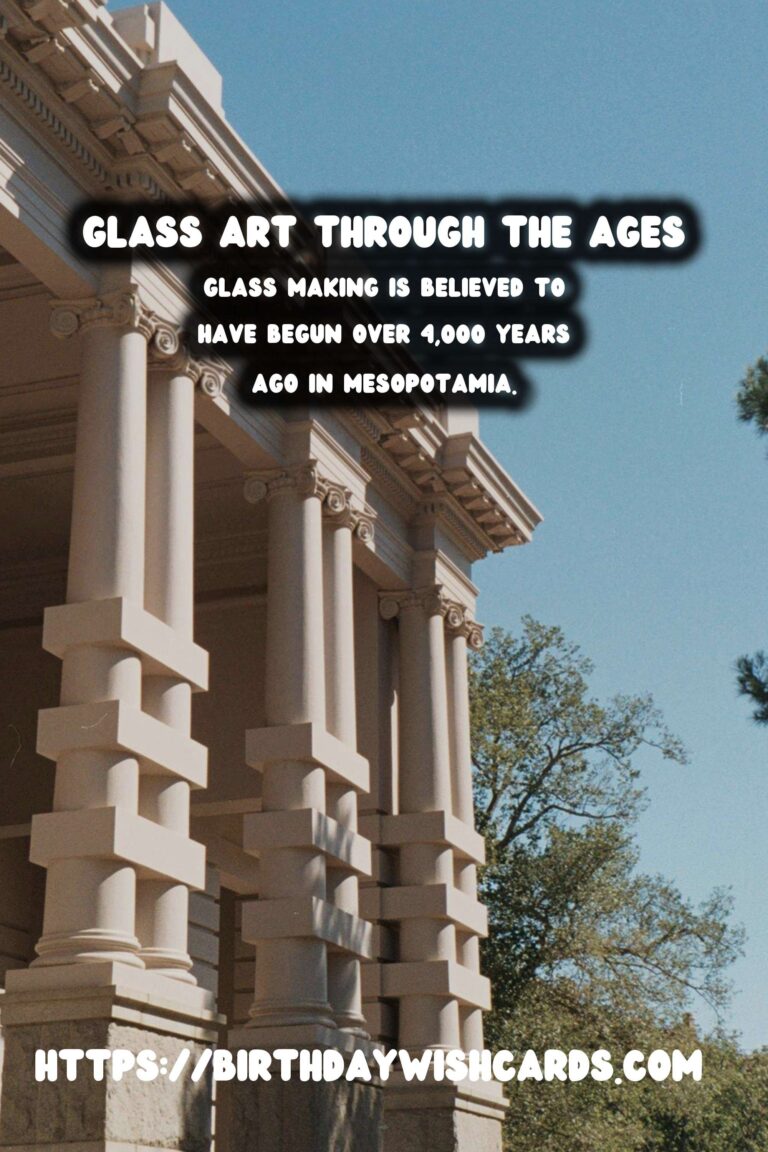 Exploring the History of Glass: From Ancient Roman Glassware to Modern Sculptures