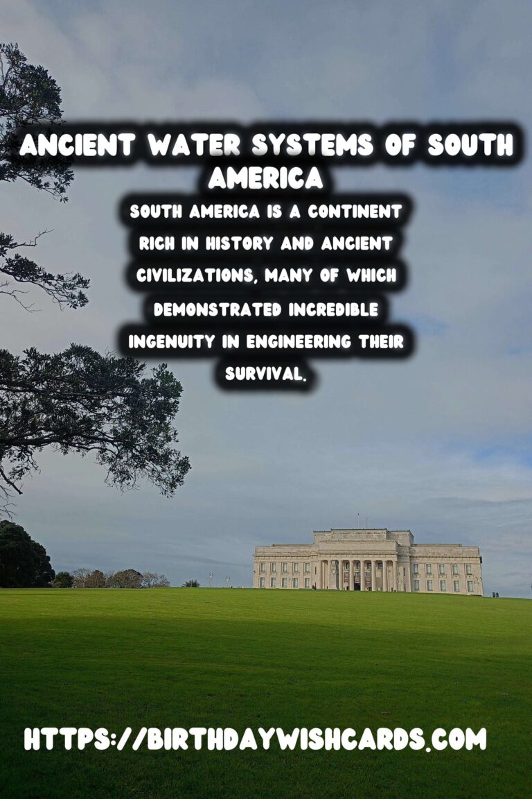 Exploring the Ingenious Ancient Water Systems of South America