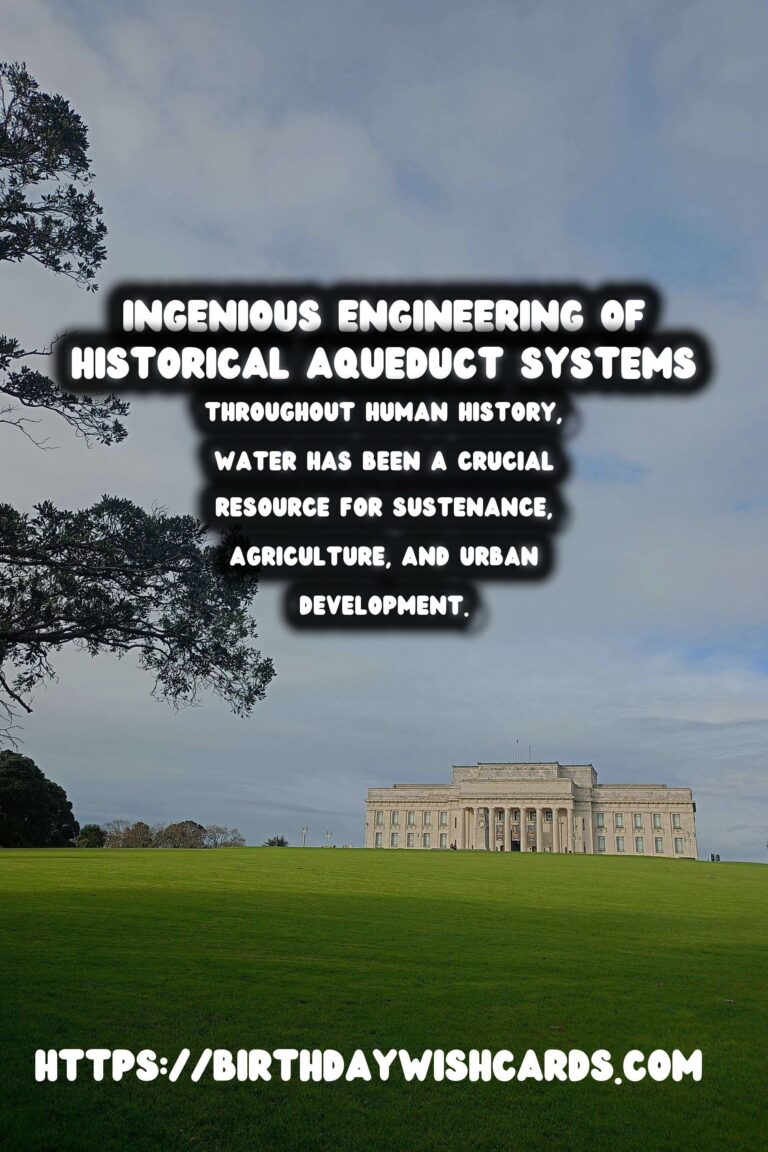 Exploring the Ingenious Engineering and Enduring Impact of Historical Aqueducts