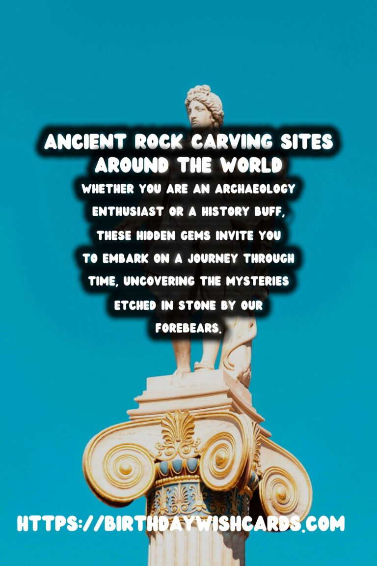 Exploring the Mysteries of Lesser-Known Ancient Rock Carvings Around the World