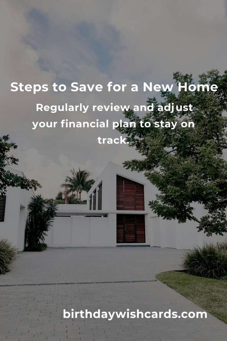 Financial Wellness: How to Save for a New Home