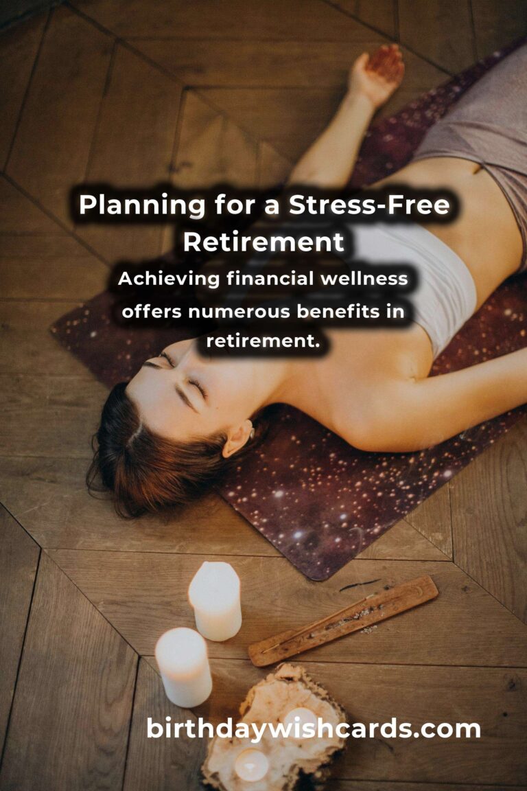 Financial Wellness: Plan for a Stress-Free Retirement