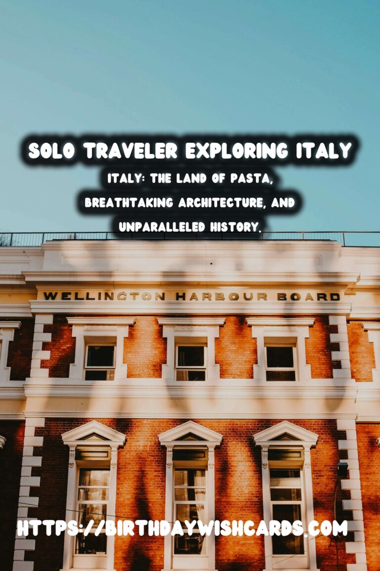 First-Time Solo Male Traveler's Guide to Historical Italy