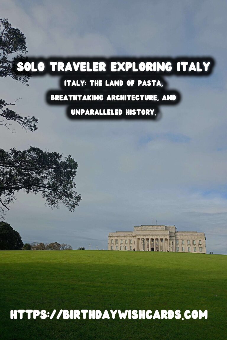 First-Time Solo Male Traveler's Guide to Historical Italy