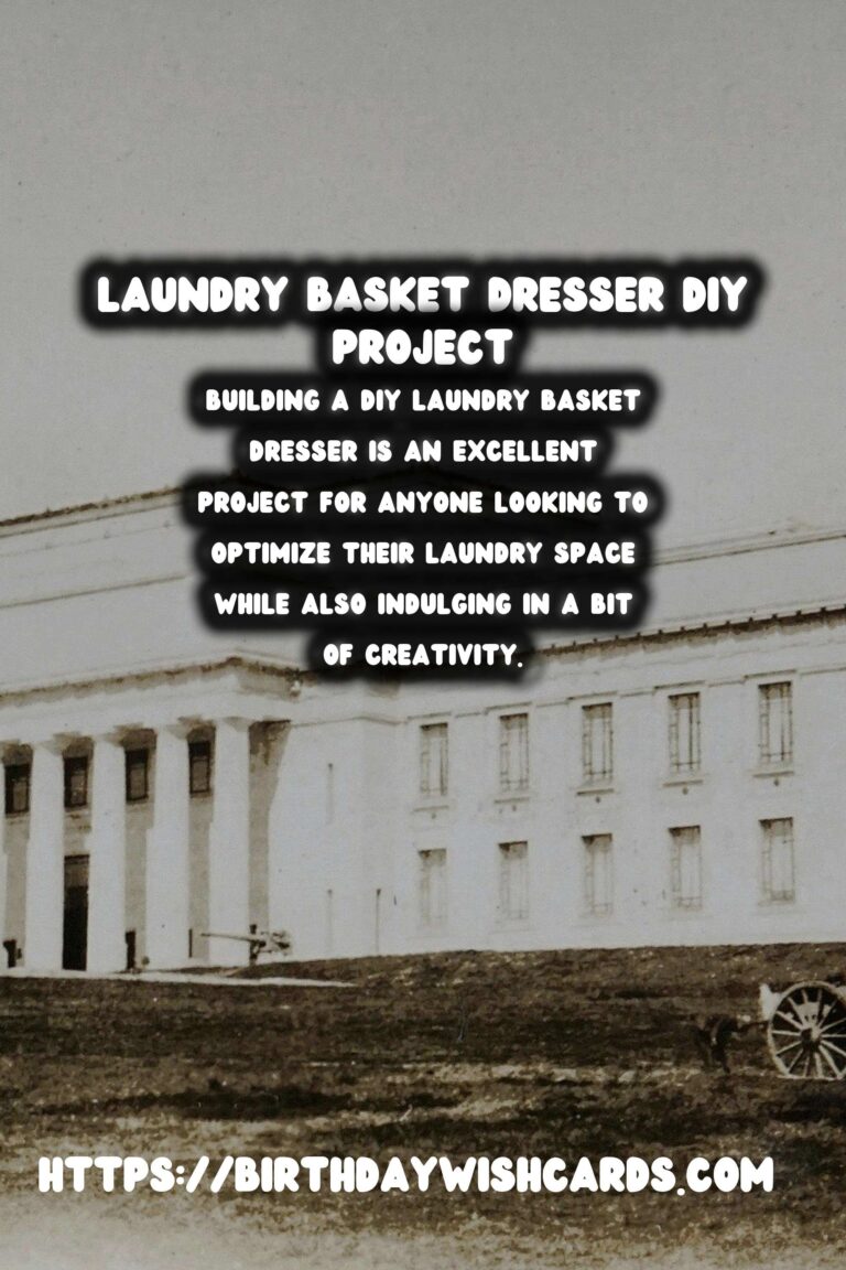 Guide to Building Your Own DIY Laundry Basket Dresser