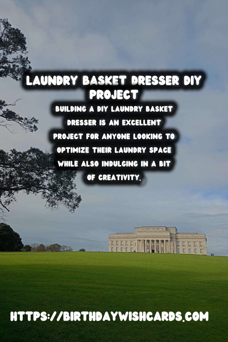 Guide to Building Your Own DIY Laundry Basket Dresser