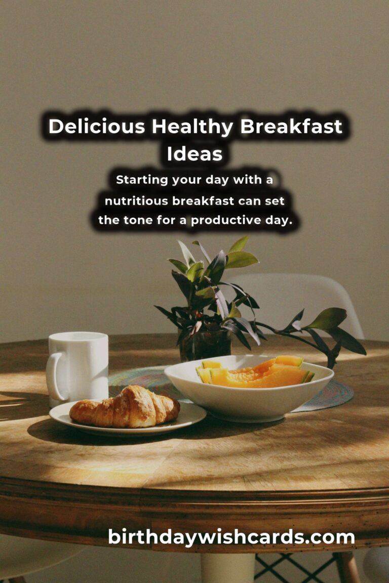 Healthy Breakfast Ideas for Energy and Wellness
