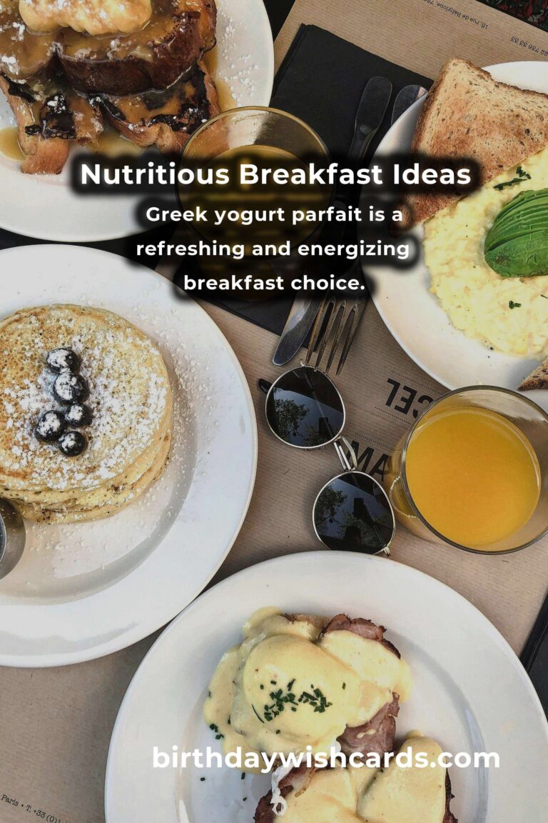 Healthy Breakfast Recipes for Sustained Energy