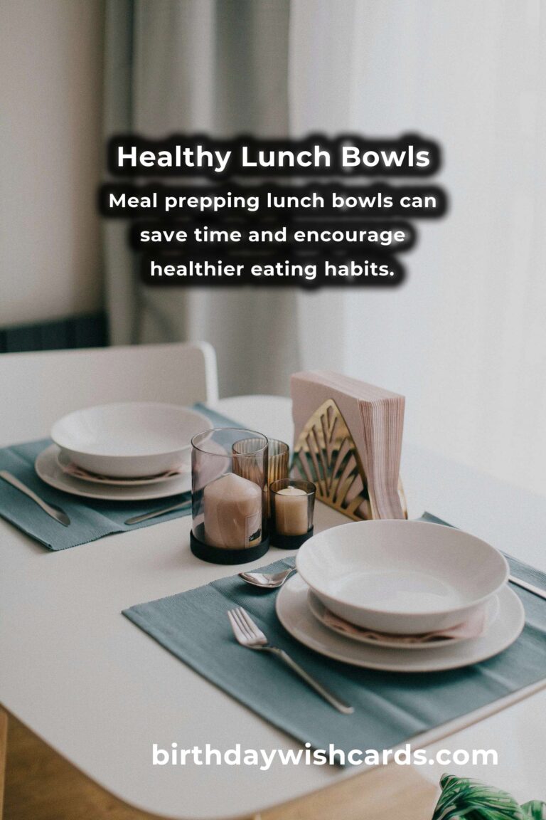Healthy Lunch Bowls for Quick Meal Prep: Delicious and Nutritious Options