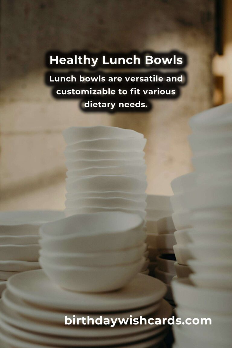 Healthy Lunch Bowls for Quick Meal Prep: Delicious and Nutritious Options