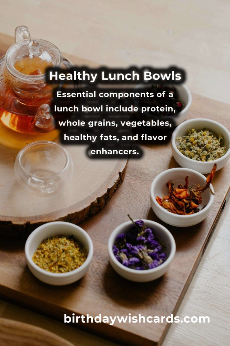 Healthy Lunch Bowls for Quick Meal Prep: Delicious and Nutritious Options
