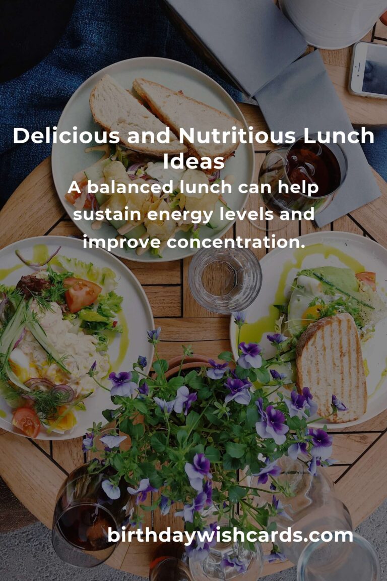 Healthy Lunch Ideas to Enhance Your Balanced Diet