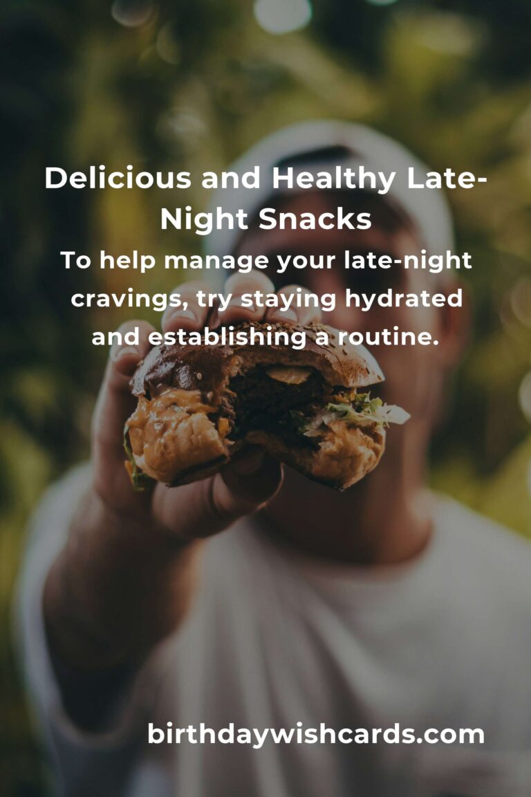 Healthy Snack Ideas for Late-Night Cravings to Keep Your Diet on Track