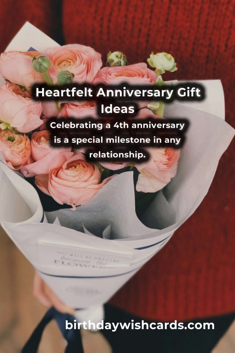 Heartfelt 4th Anniversary Gifts for Love: Celebrate Your Bond with Unique Ideas