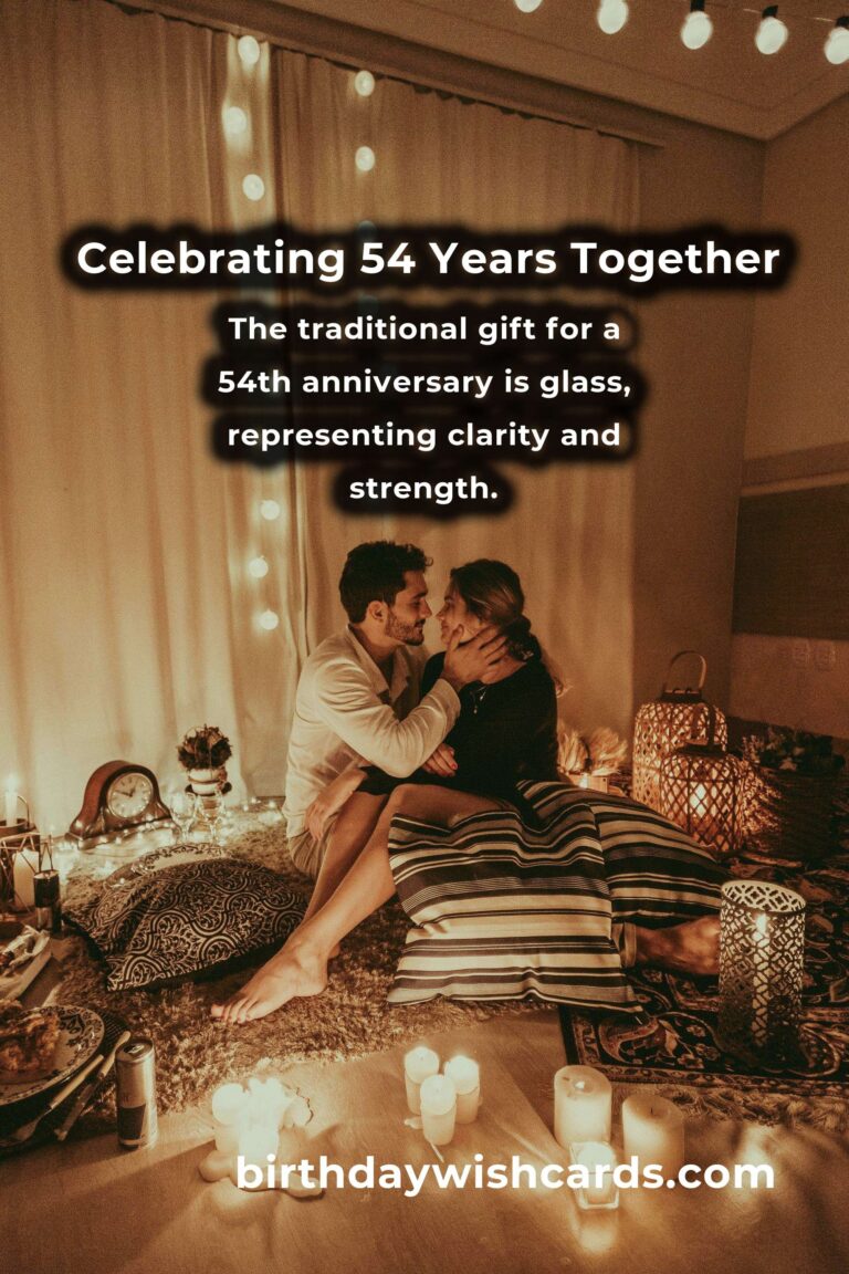 Heartfelt 54th Anniversary Messages for Your Beloved