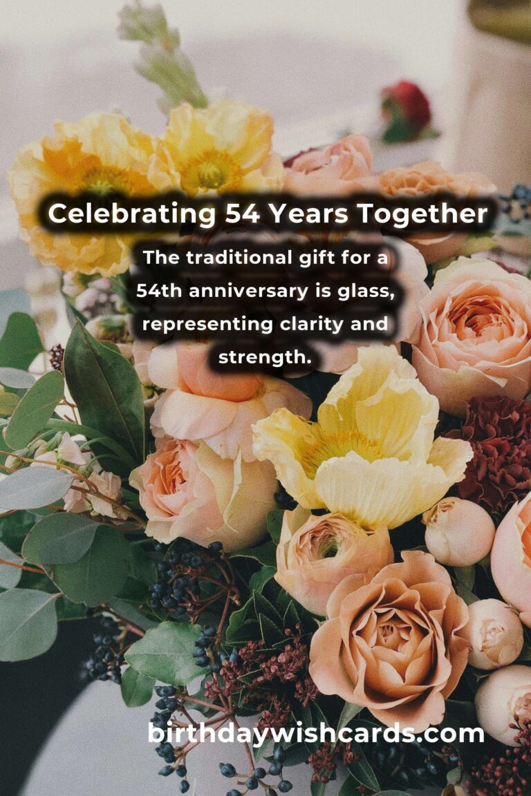 Heartfelt 54th Anniversary Messages for Your Beloved