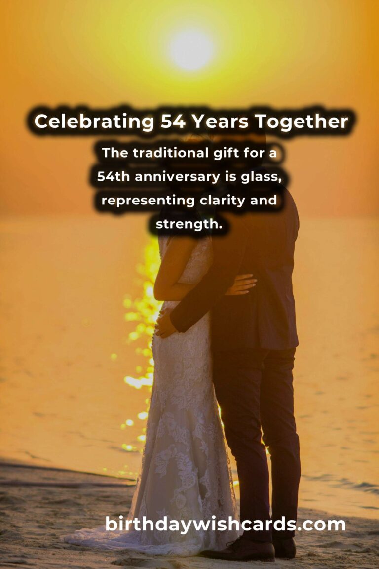 Heartfelt 54th Anniversary Messages for Your Beloved