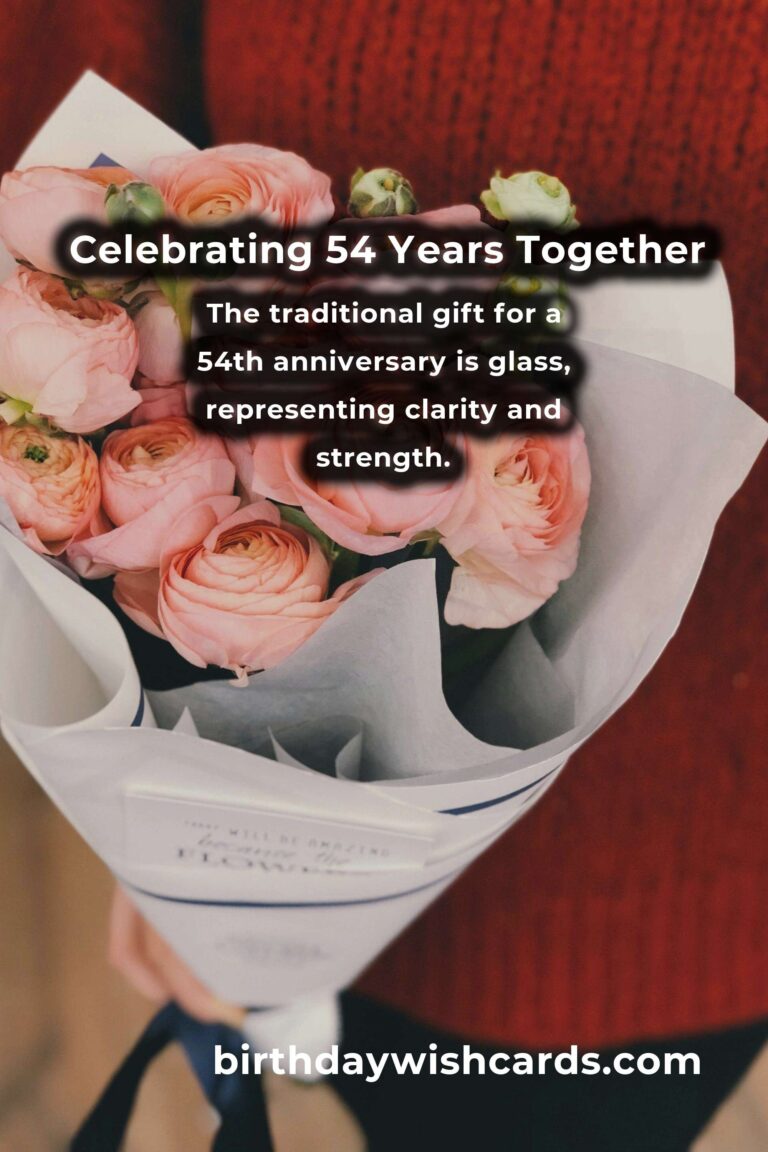 Heartfelt 54th Anniversary Messages for Your Beloved