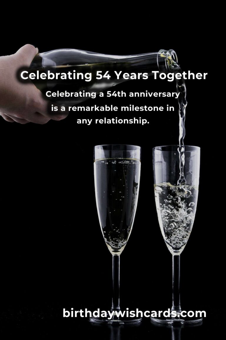 Heartfelt 54th Anniversary Messages for Your Beloved