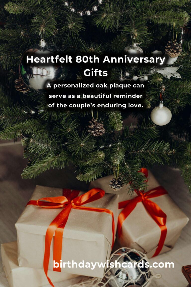 Heartfelt 80th Anniversary Gifts to Celebrate a Lifetime of Love