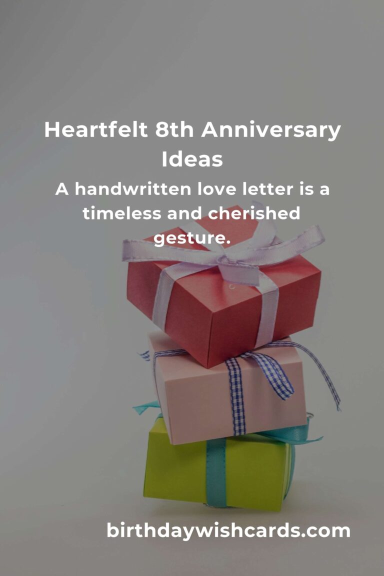 Heartfelt 8th Anniversary Ideas for Love