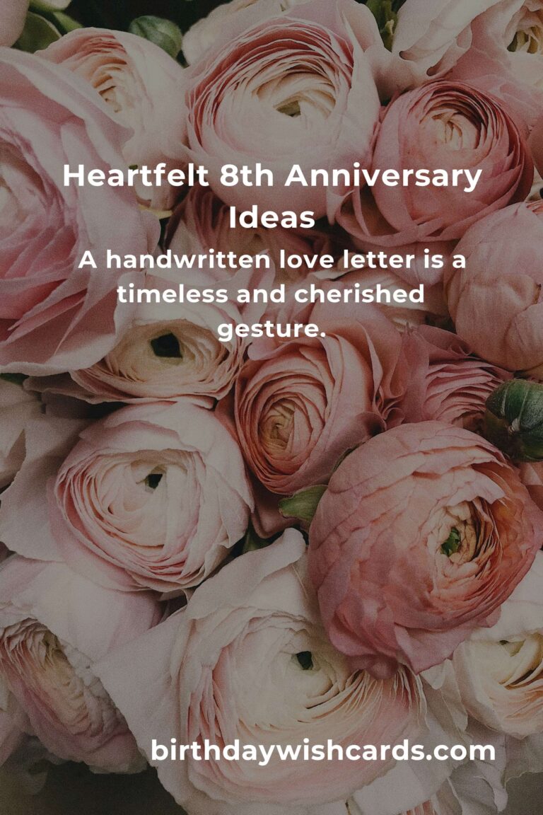 Heartfelt 8th Anniversary Ideas for Love