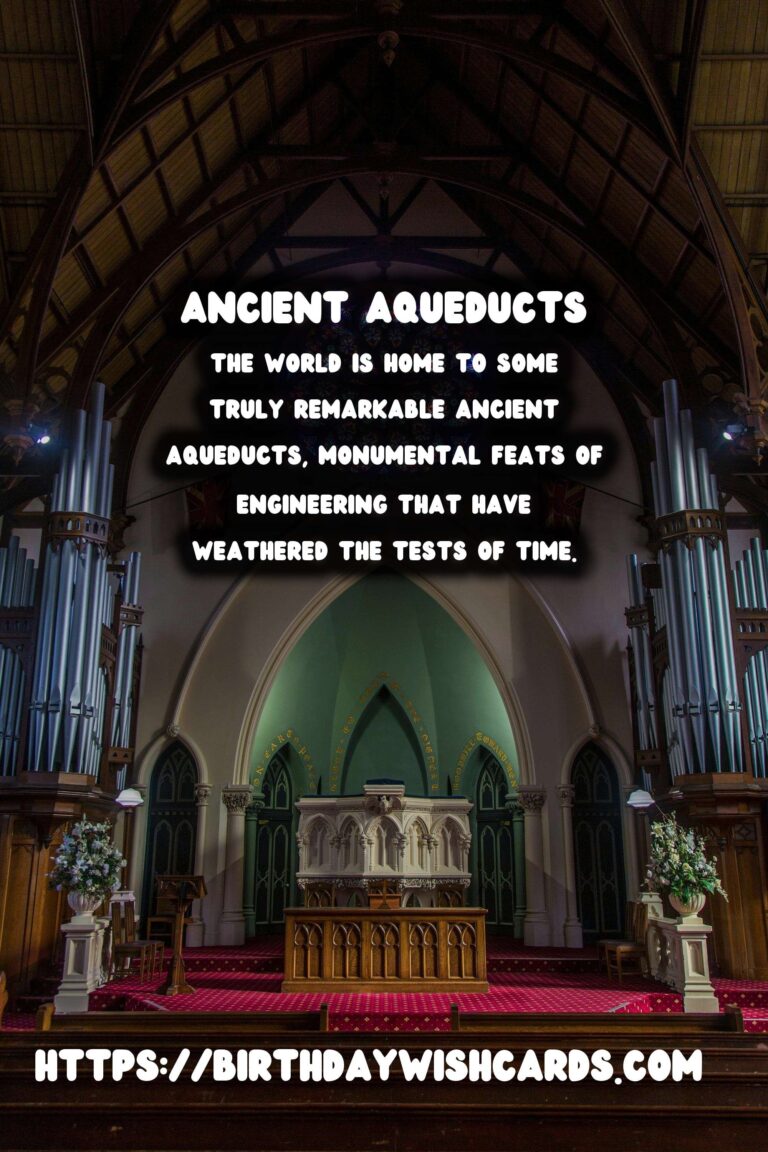 Historical Aqueducts: Their Maintenance and Preservation