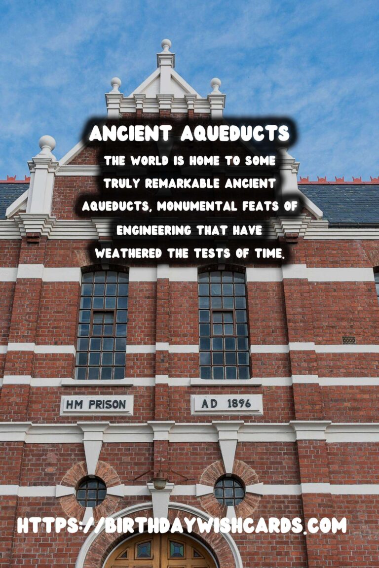 Historical Aqueducts: Their Maintenance and Preservation