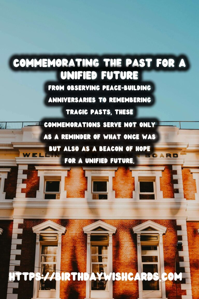 Historical Commemorations: Bridging the Past and Future Through Reconciliation