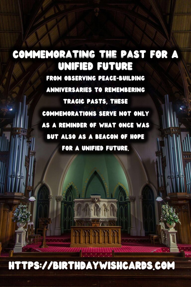 Historical Commemorations: Bridging the Past and Future Through Reconciliation