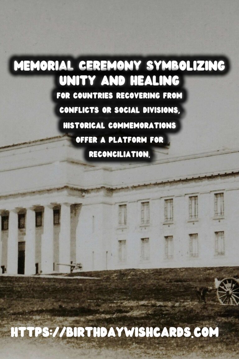 Historical Commemorations: Bridging the Past and Future for National Healing