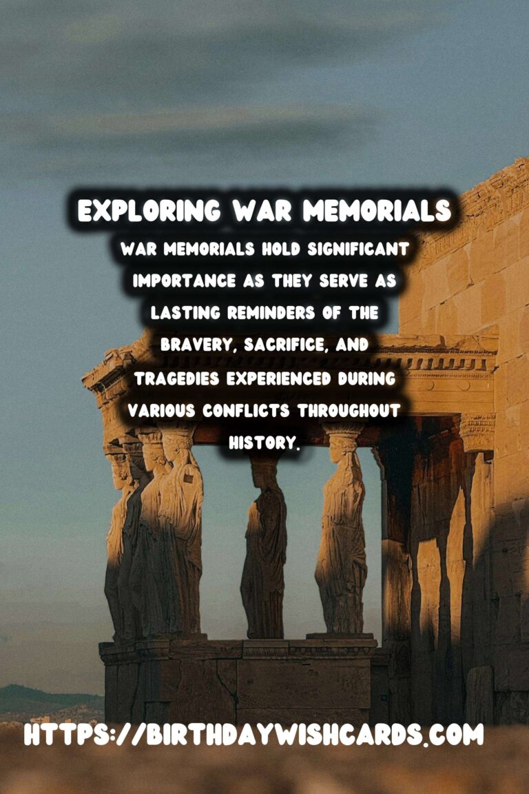 Historical Commemorations: Exploring War Memorials