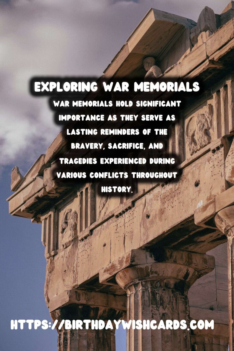 Historical Commemorations: Exploring War Memorials
