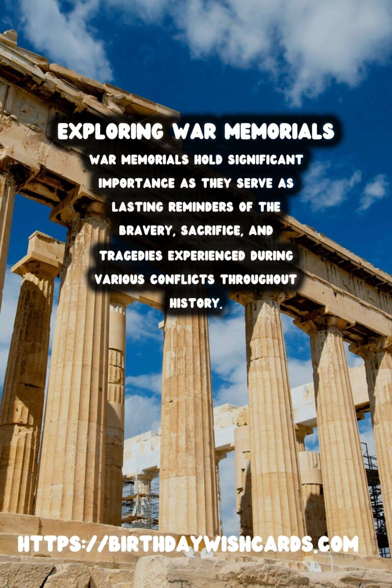 Historical Commemorations: Exploring War Memorials