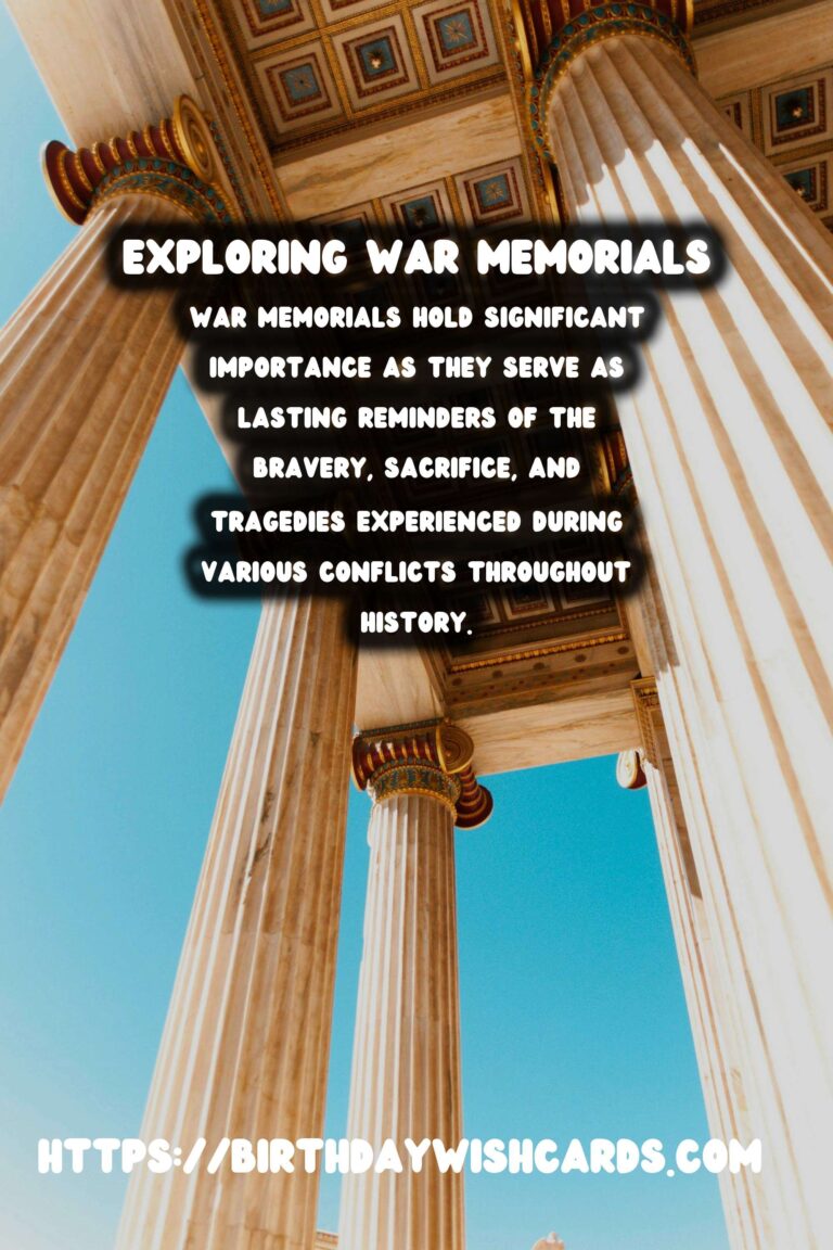 Historical Commemorations: Exploring War Memorials